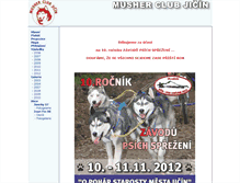 Tablet Screenshot of jicin.mushing.cz